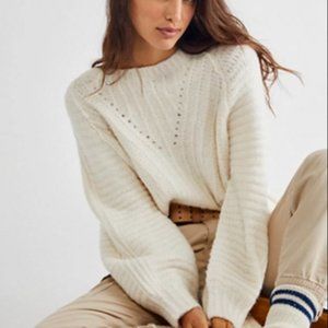 Free People Carter Pullover cream sweater